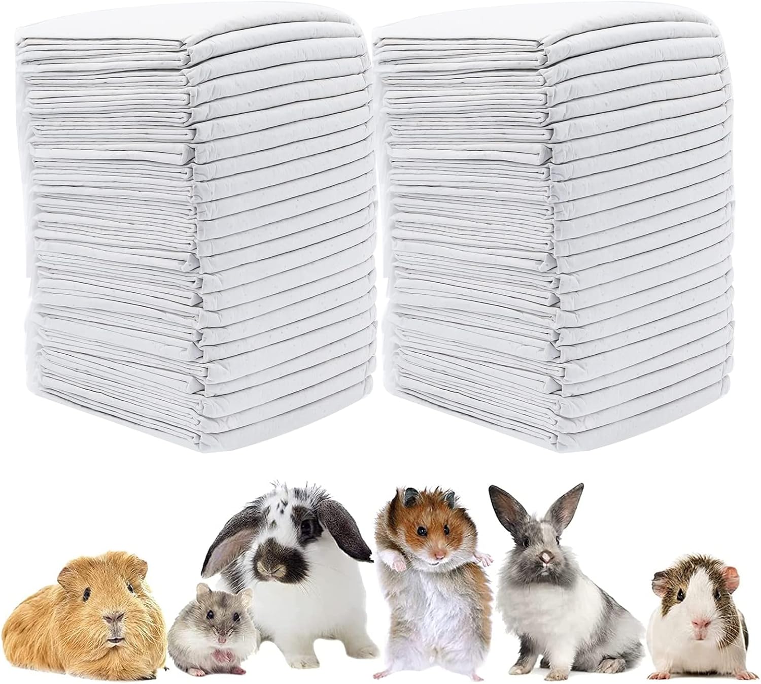 100 Pieces Rabbit Pee Pads,Disposable Pet Toilet/Potty Training Pads