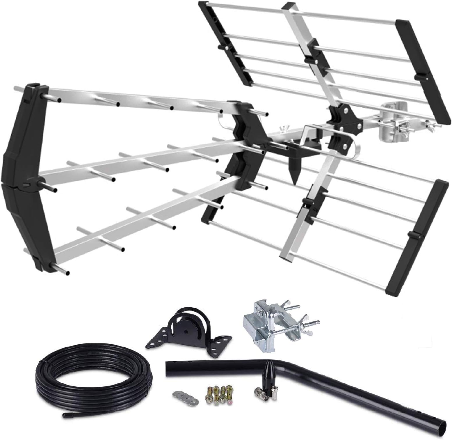 SSL 48 Element Tri Boom TV Aerial KIT Digital HD Freeview Loft/Outdoor Aerial Antenna 4G & 5G With Full Kit High Performance