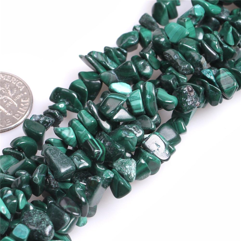 JOE FOREMAN 7x12mm Malachite Semi Precious Gemstone Olivary Loose Beads for Jewelry Making DIY Handmade Craft Supplies 15"