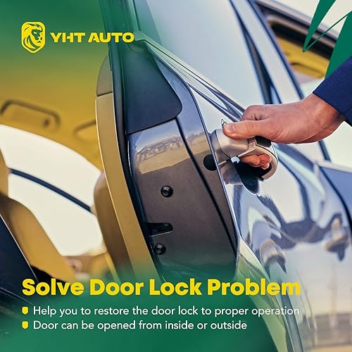 Miniatura 4 de YHTAUTO Conjunto de actuador de pestillo de bloqueo de tercera puerta inferior, lado del conductor o del pasajero, repuesto para modelos ChevyGMC,