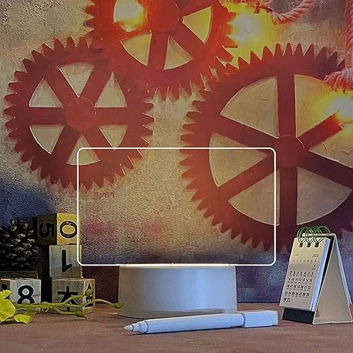 Miniatura 7 de goq Tablero de notas, luz nocturna LED creativa, tablero de mensajes USB, luz navideña con bolígrafo, regalo para decoración de niños, novia, luz