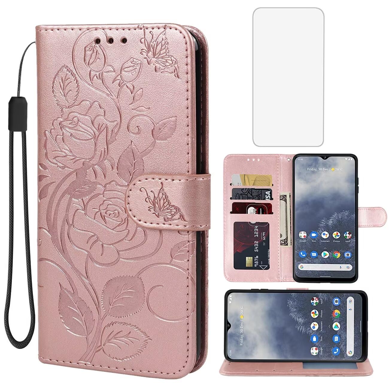 NZND Funda Para TCL 40 XE 5G Con Protector De Pantalla De Vidrio Templado Cobertura Maxima Proteccion De Cuerpo Completo Grado Militar Funda