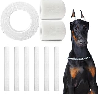 Doberman Ear Posting Kit, Dog Ear Cropping Dog Ears Stand up Care Tape Kit for Doberman Pinscher Dogs