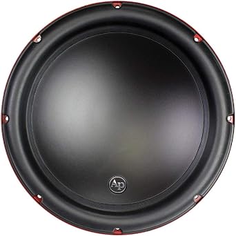 AUDIOPIPE TS-CVR12 12-inch Edge Extension PP Cone Woofer 750 Watts 375W Rms CVR Series 4 Ohm DVC Car Audio Black Subwoofer Dual Voice Coil BASV