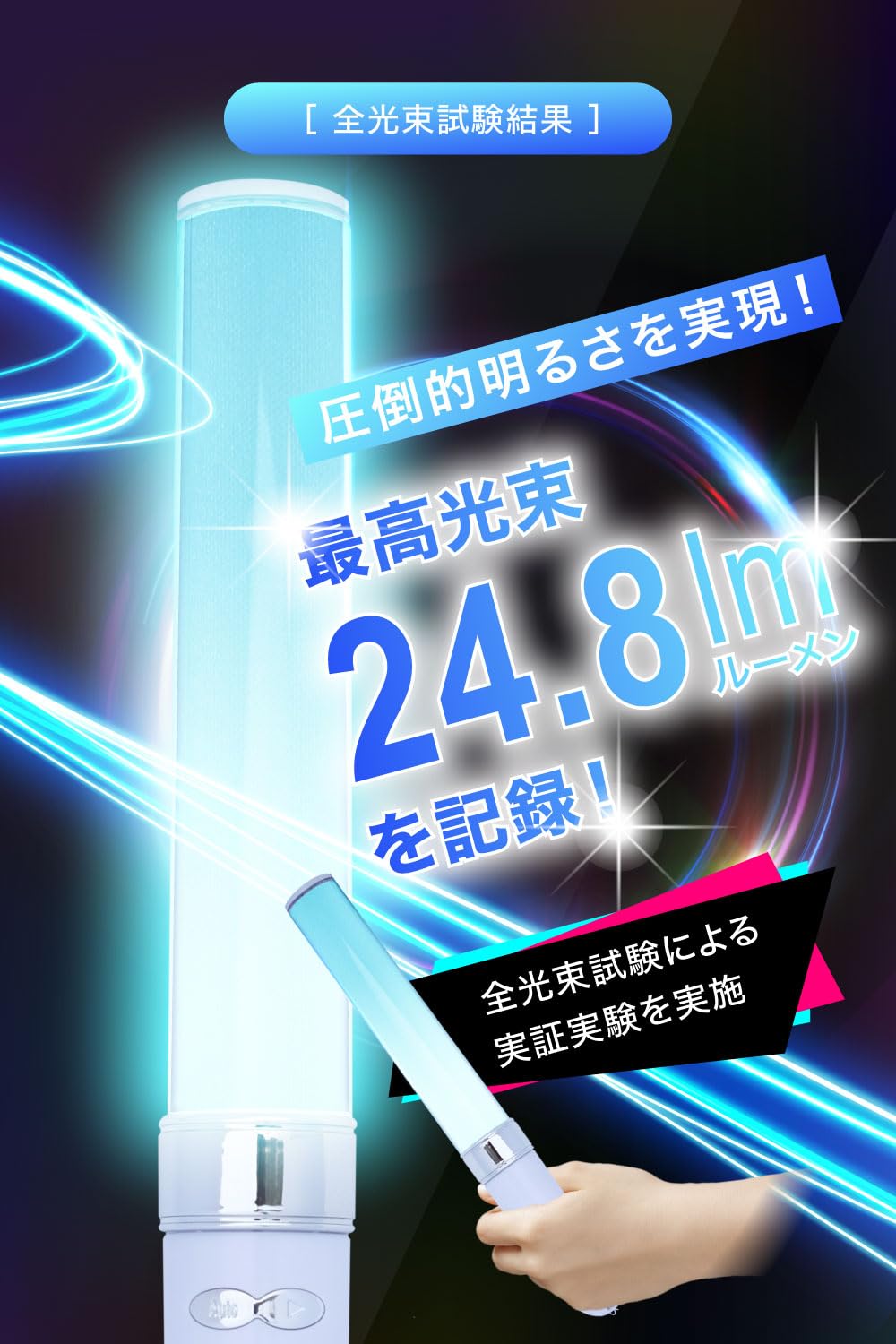 280コンサートペンライト(ホワイトゴールド/2本入り)8本 美品 コンサート ライブ ペンライト 2本セット ホワイト ゴールドの