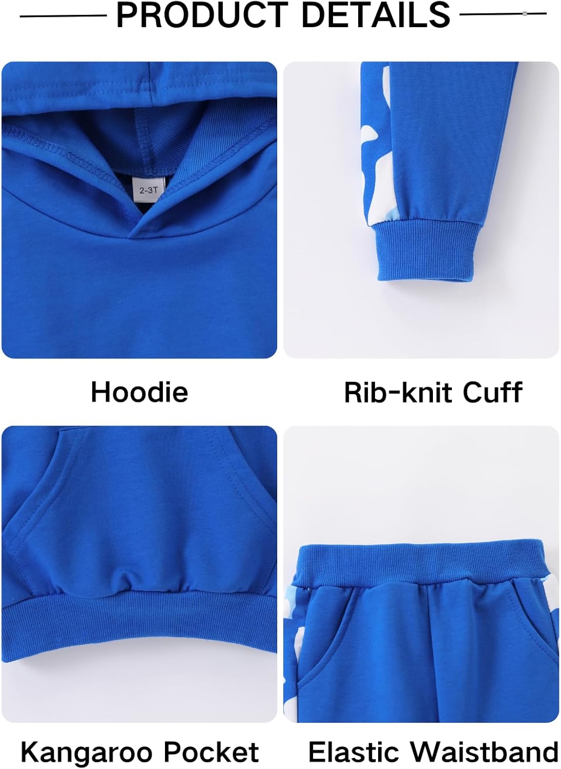 Toddler Baby Boy Clothing Sets Little Dinosaur Printed Hoodies & Pants Kids 2pcs Outfits 2025 - Image 8