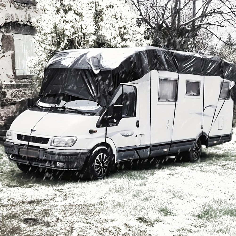 Pokrowiec na samochód kempingowy z tkaniny Oxford 210D, wytrzymały pokrowiec na dach kampera, wodoodporny i odporny na promieniowanie UV, do kamperów klasy A/B/C, kamperów typu popup i