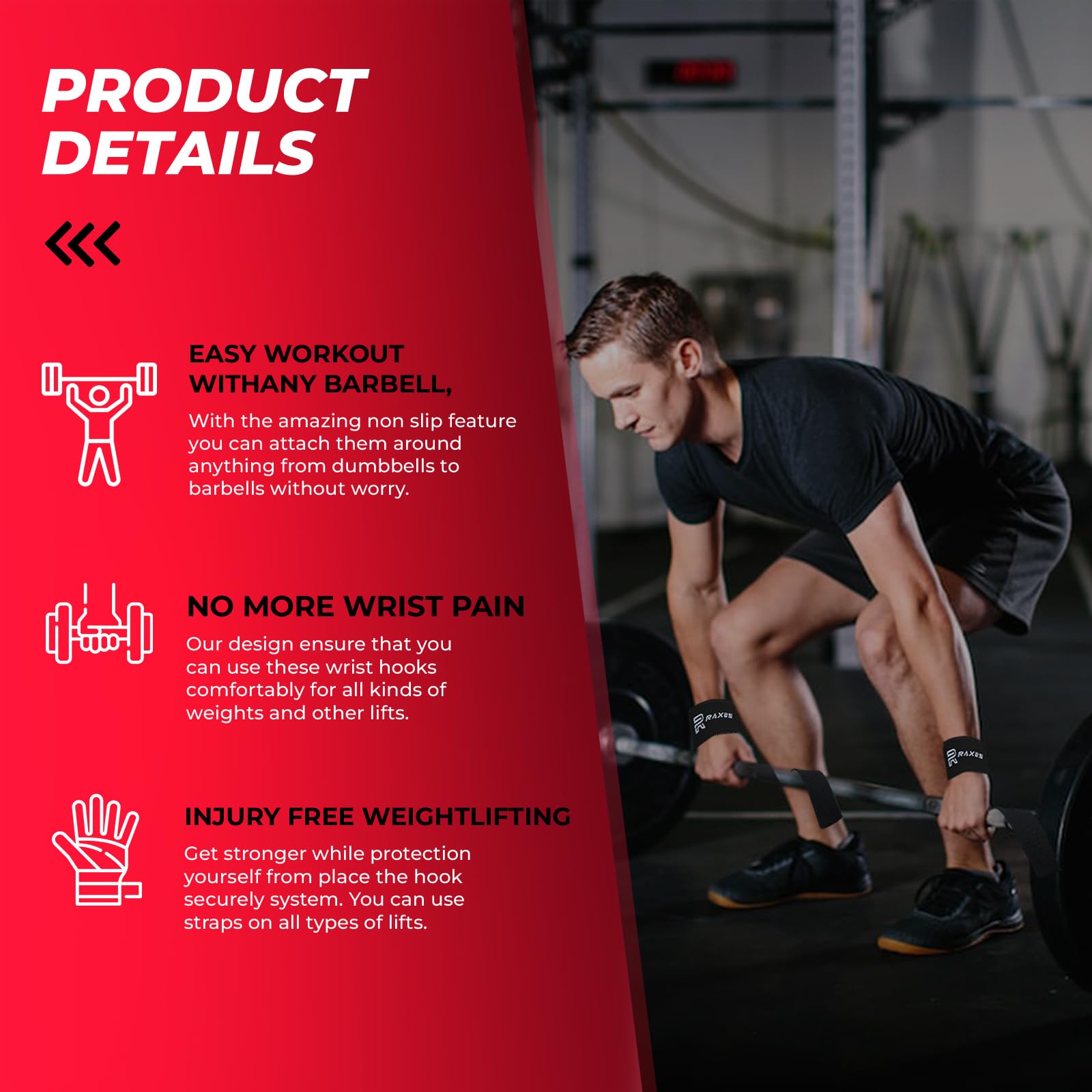 Sangles D'haltérophilie Avec Rembourrage En Néoprène, Coussins De