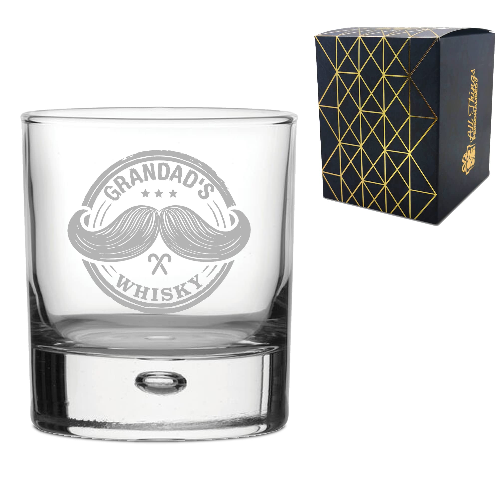 Cnc Group Engraved Novelty Whisky Glass - Grandads Whisky