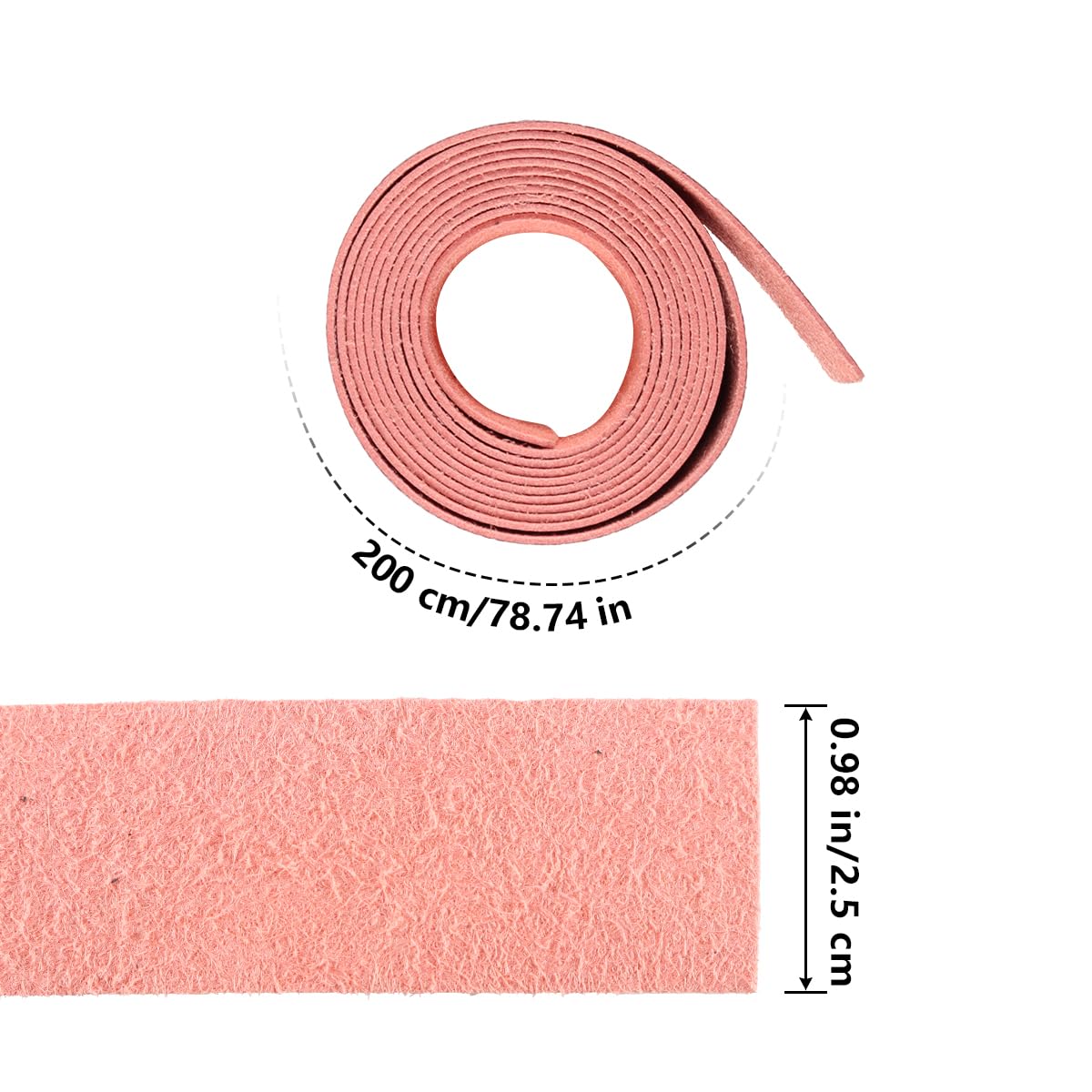 CENPEK 25mm x 2m Faux Grain Leather Strap for Handmade DIY Craft Projects Guitar Belt Bracelet Jewelry Making Tool Red Leather Trim - Image 2