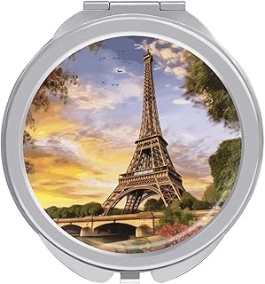 Eiffel Tower Paris - Espejo de maquillaje ple...