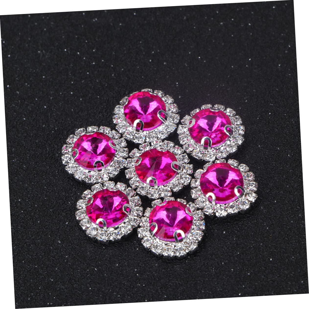 Lurrose 60stücke Farbige Flachrücken-rhinestones Für Dekorationen Kunststein Strass Für Hochzeiten Jubiläen Bastelprojekte Und Tischstreu Für Kreative Designs