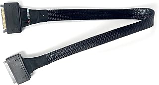 Micro SATA Cables|U.3 SFF-8639 Female to U.3 SFF-8639 Male Extension Cable 20 Inches