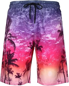 Pantaloncini Da Bagno Da Uomo Costume Da Spiaggia Casual Ad Asciugatura  Rapida Pantaloncini Da Bagno Colorati Graffiti Per Sport Acquatici Tavola  Da Surf Vacanze Al Mare,Viola,XXL : Amazon.it: Fai da te