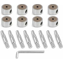 35mm Spiral Cam Lock Set M8 x 88mm Bolt, 8 Pack with Allen Key, for Bed Frame Wardrobe Cabinet Repair