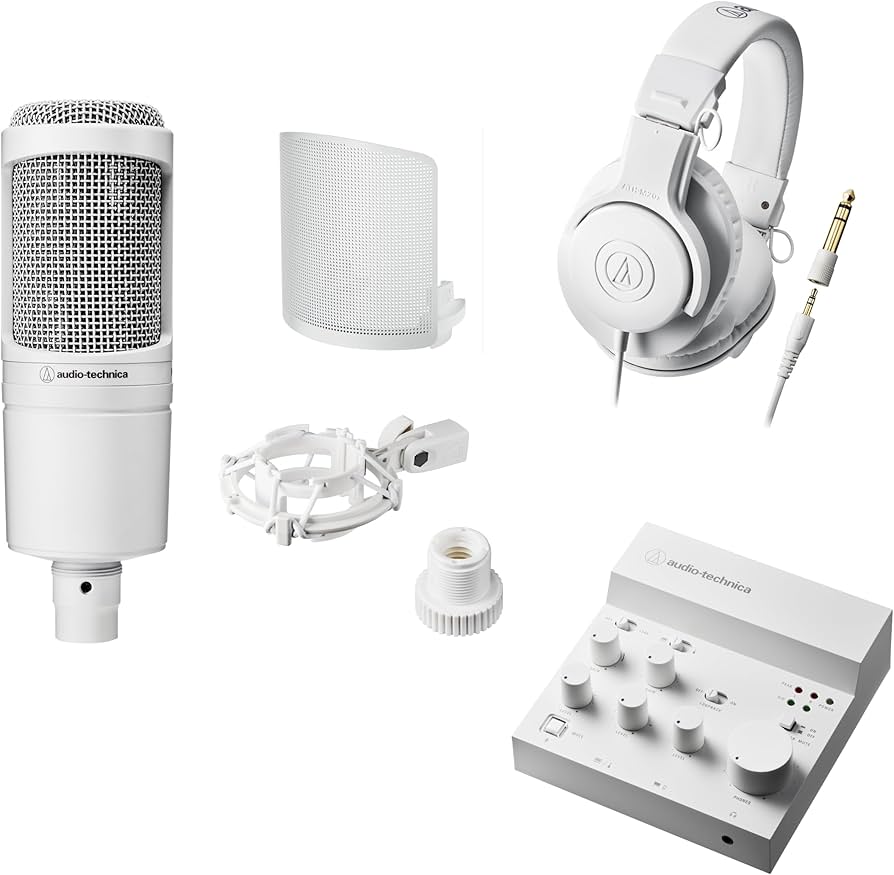 Amazon.co.jp: [セット商品]オーディオテクニカ ホワイト 配信セット