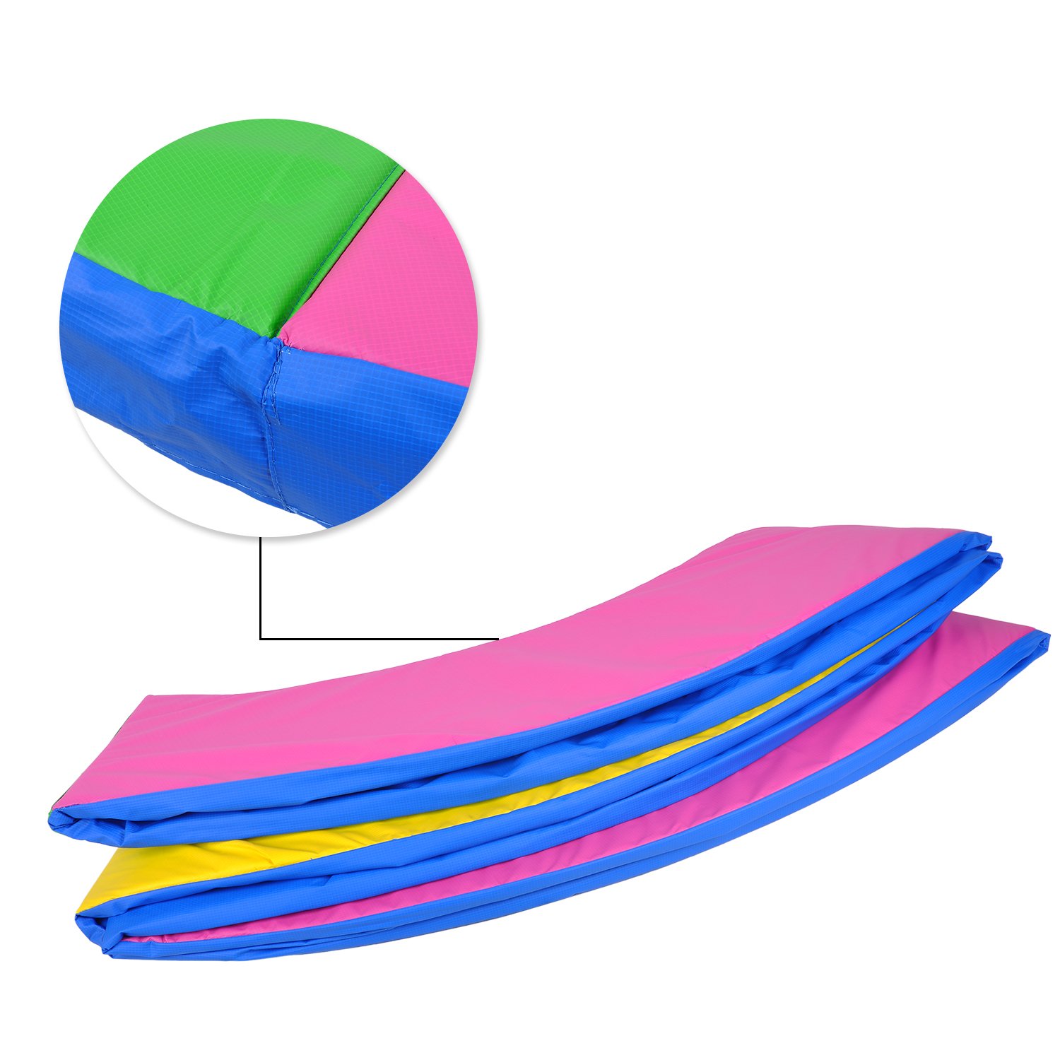 Cuscino di Protezione del Trampolino Ø 244 305 366 396 397 400 426 427 cm, Copertura del Bordo del Trampolino Elastico, Cuscino di Sicurezza di Sostituzione, 100% Resistente ai Raggi UV, Antistrappo