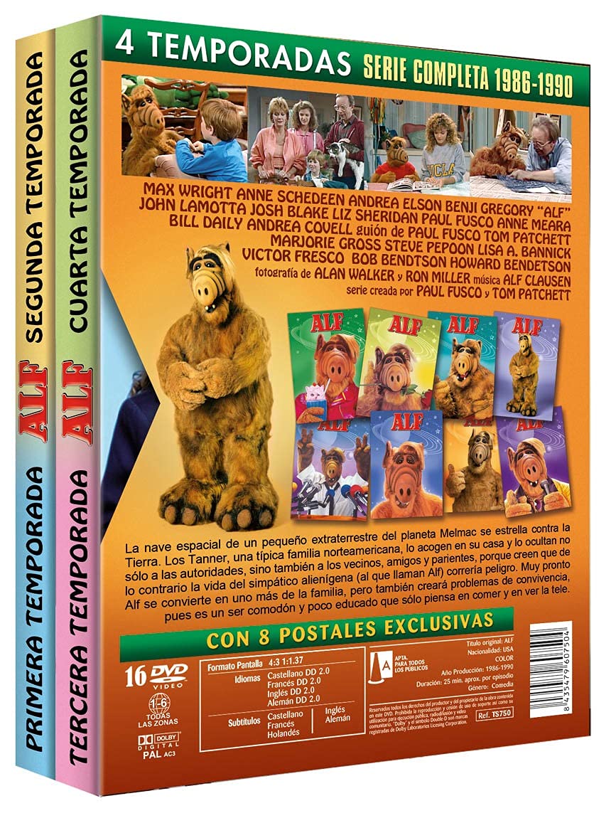 ALF Serie Completa Temporadas 1-4 (Non USA format)