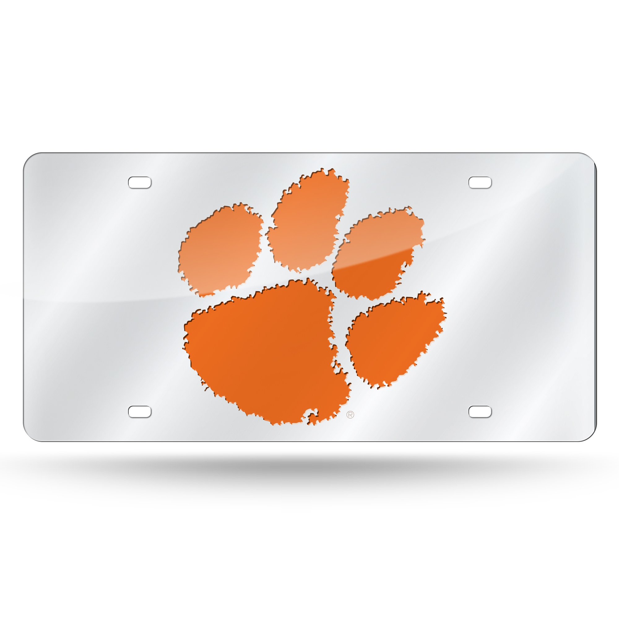 Rico Industries NCAA Clemson Tigers Laser Inlaid Metal License Plate Tag