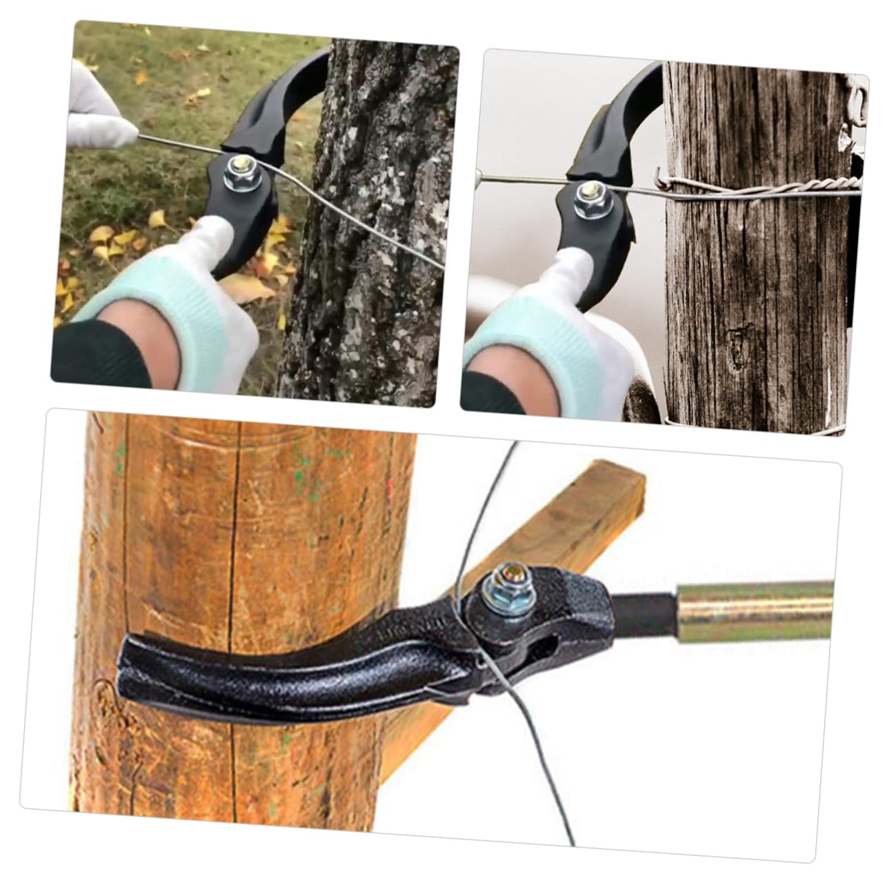 YARNOW Tensor de Alambre para Cercas Jardín Multifuncional, Herramienta Portátil para Vallas, Dispositivo Práctico para Ajustar Cables y Alambres de Cercas Agrícolas de Uso Rápido
