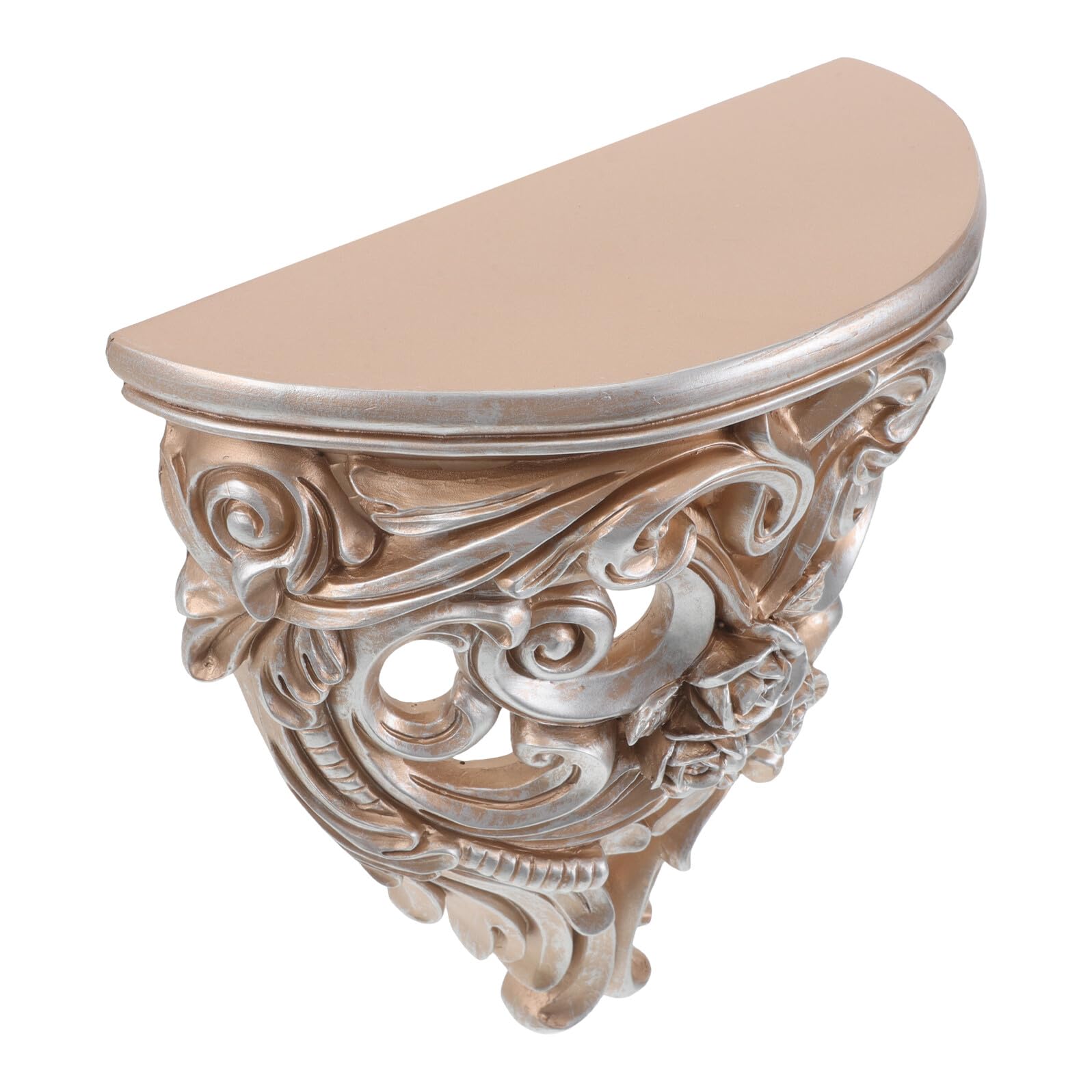 Étagère murale baroque dorée pour habiller un mur vide de hall