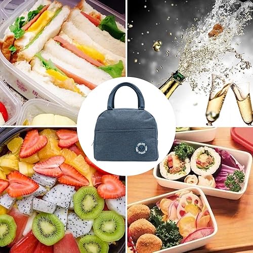 Miniatura 5 de Cajalonchera bento de 37 oz1100 ml con utensilios para adultosniños bolsa de almuerzo aislada duradera pcomida sobre la marcha sin bisfenol A