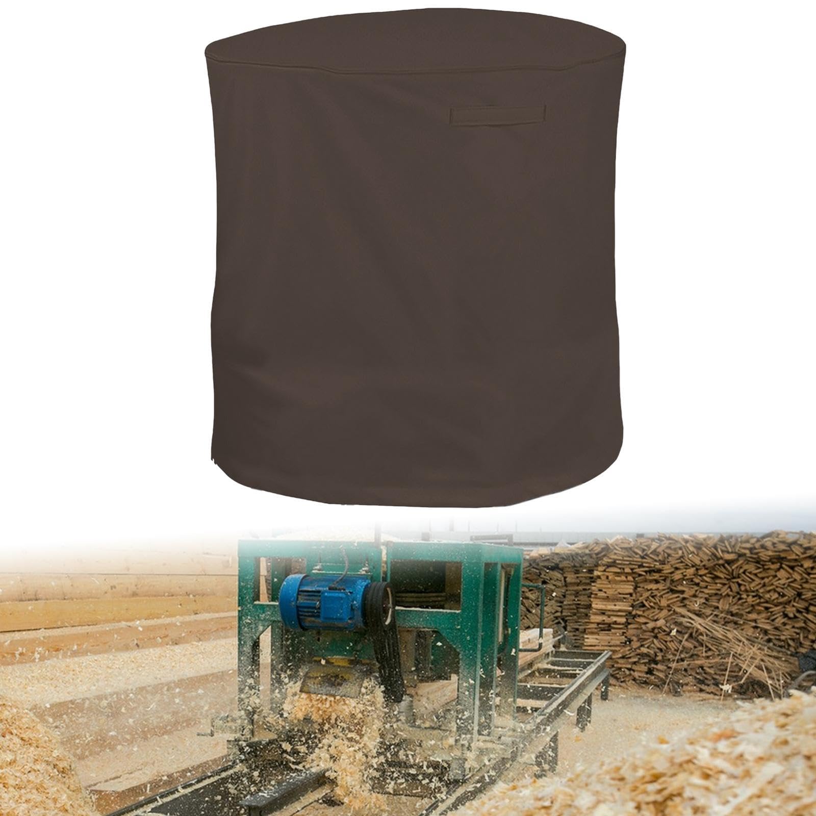 Trituradora de Madera Trituradora Trituradora Cubierta Exterior Portátil Césped Exterior Impermeable Café, Café