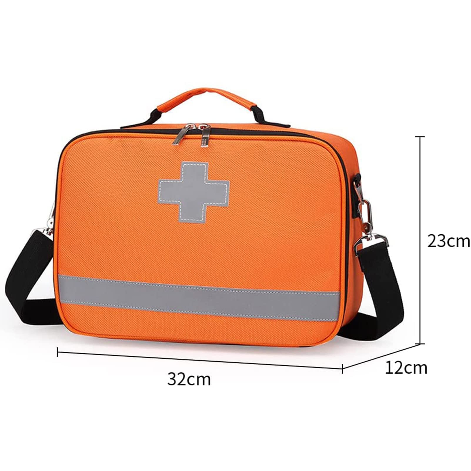 RSGK Botiquín De Primeros Auxilios Vacío, Bolsa De Trauma, Bolsa Médica, Bolsa De Medicina, Bolsa De Rescate Portátil En Capas, Bolsa De Trauma De Emergencia para Viajes Al Aire Libre, Camping