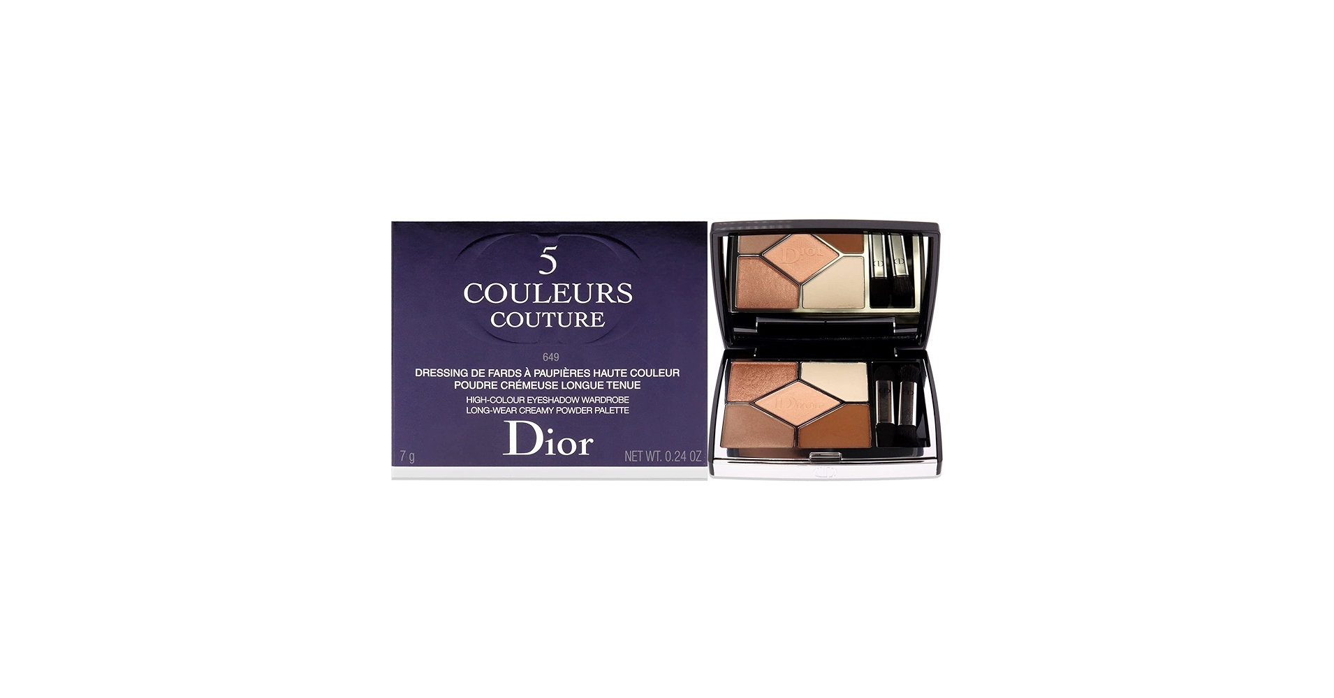 Dior6点セット Amazon.com: Christian Dior 5 色高級訂製眼影盤- 649 裸色洋裝