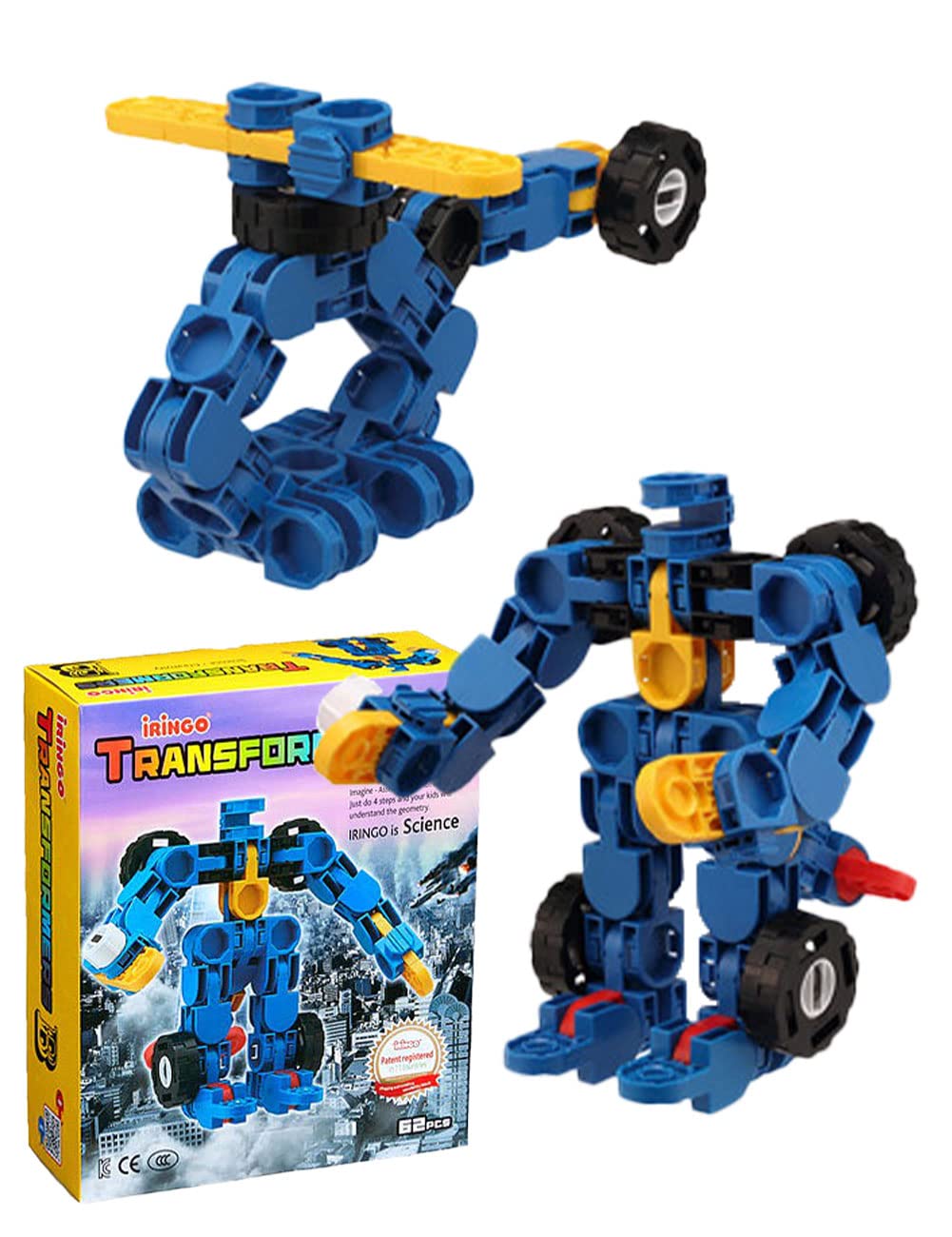 Amazon.co.jp: iRiNGO(アイリンゴ)62ピース 知育玩具 ロボット