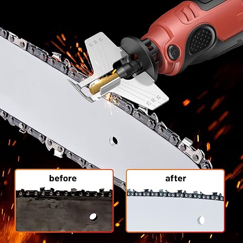 Miniatura 9 de Mini motosierra de 8 pulgadas  kit de afilador de motosierra