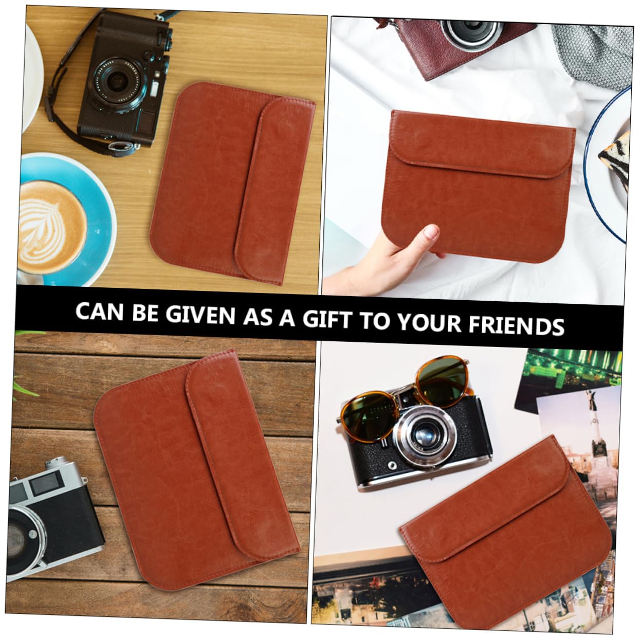 DIYEAH Filter Storage Bag Compact Leather Camera Filter Case Multi-purpose Idea