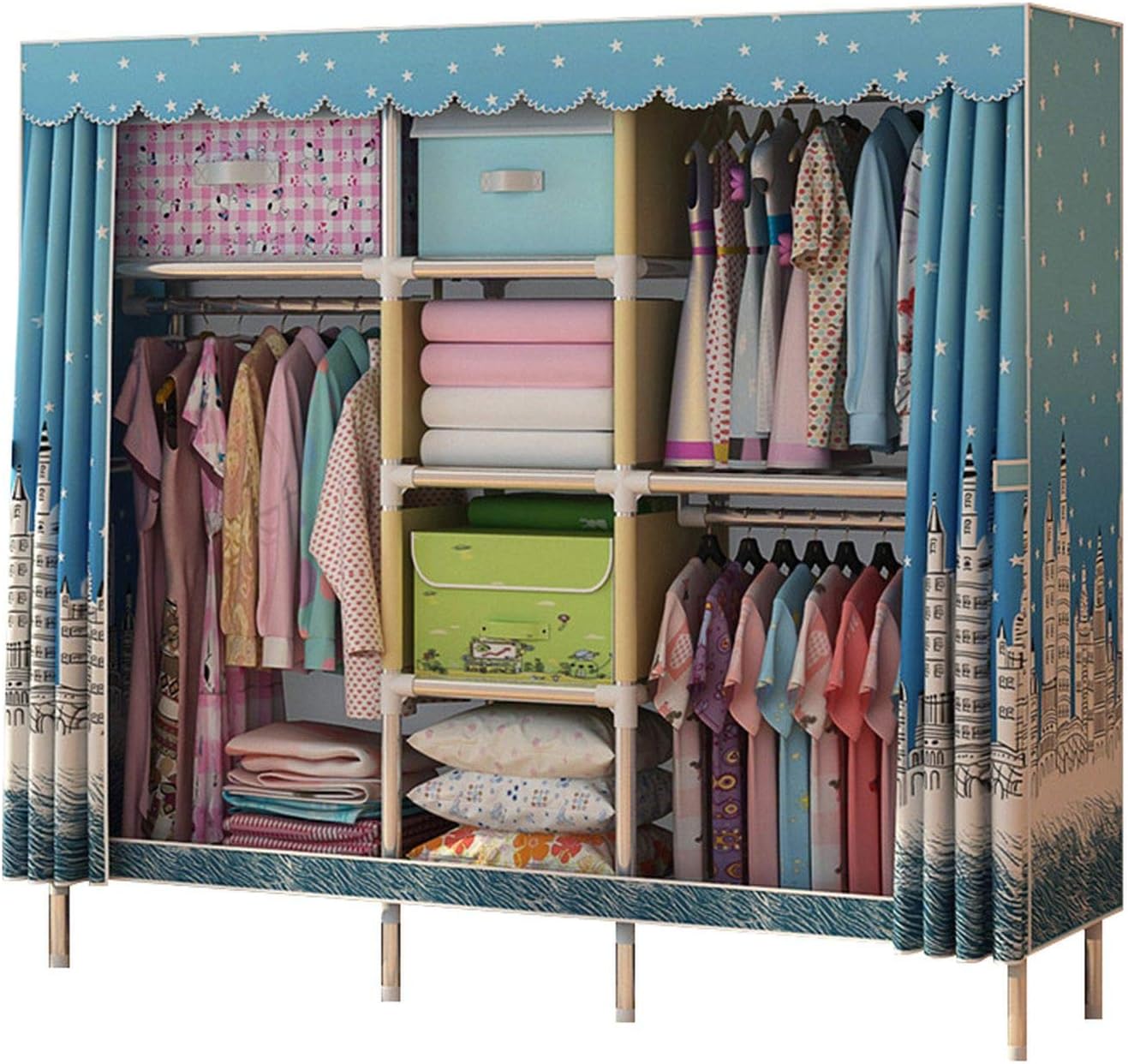 Simple Double Wardrobe Storage Folding Clothes