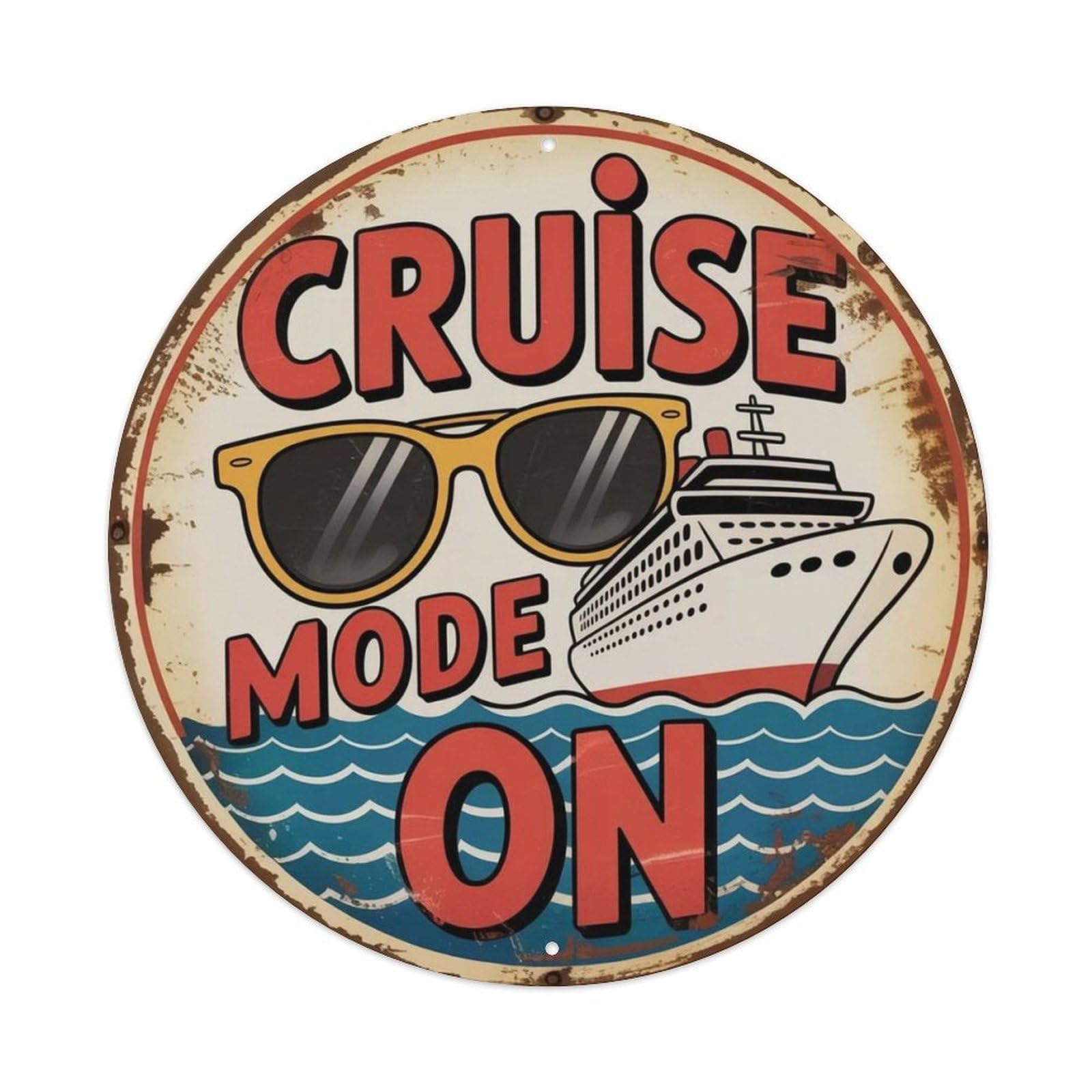 Cruise Lover Metal Tin Sign Plaque