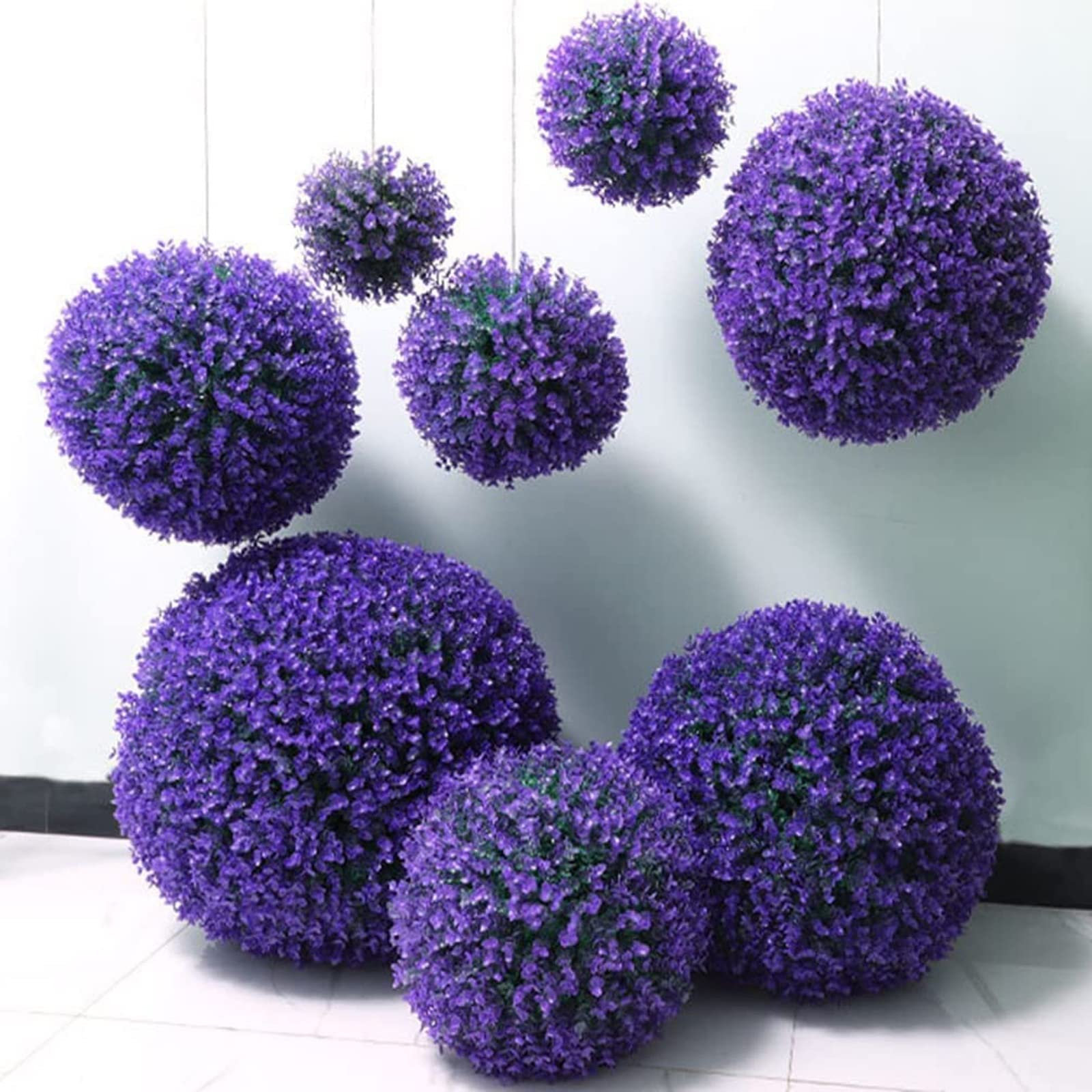 Bolas De Boj Artificial,Plantas Artificiales,imagen Realista,Diseño De Follaje Completo,Bola De Topiario De Boj,Para Jardinería, Casas Particulares,bola Artificial 1 Pieza ( Size : 55cm(21.6in) )