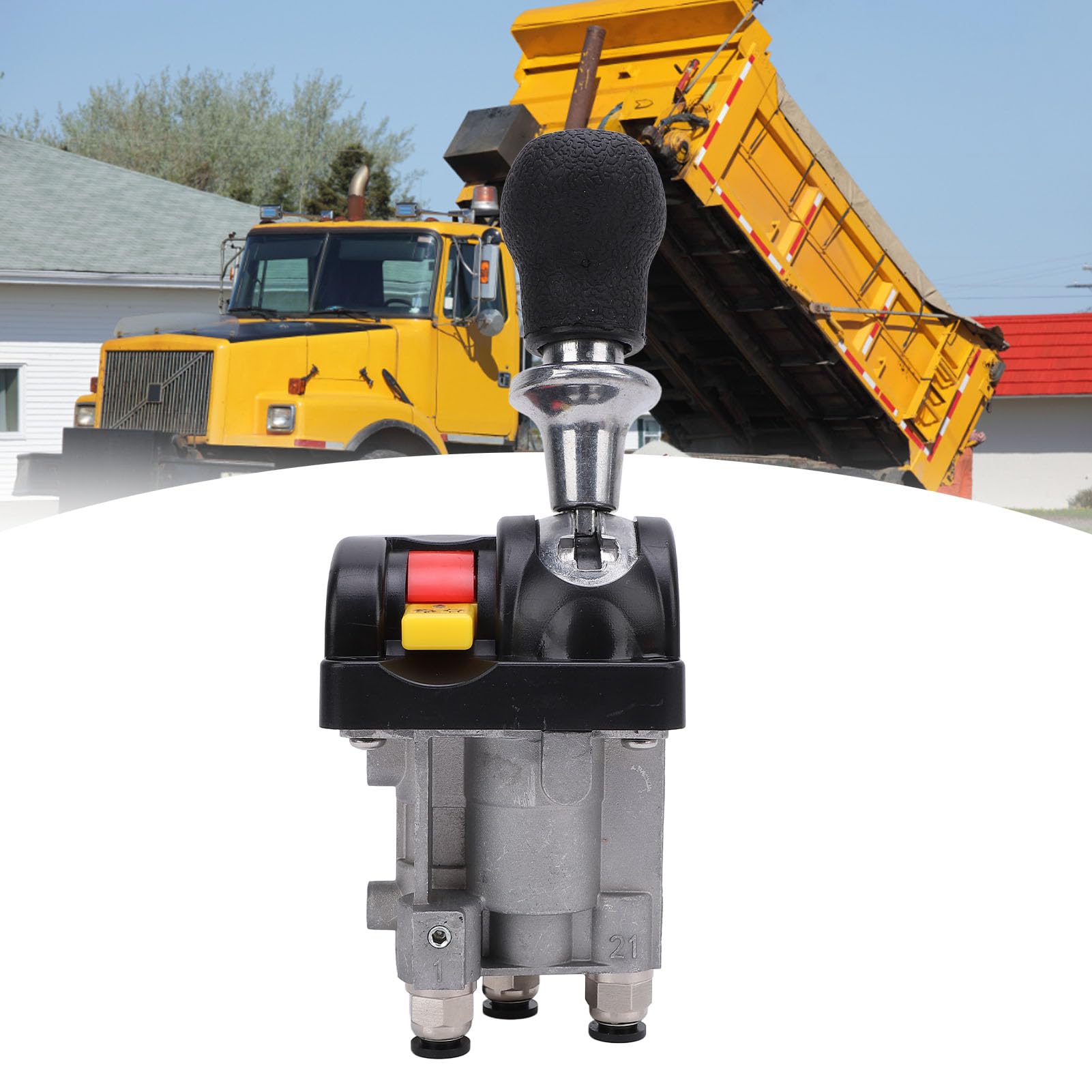 Dump Truck Proportional Control Valves with PTO Switch 4 Holes 4 Working Position Slow Down Tipper Switch for Semi Trailer Mining Truck Hydraulic System