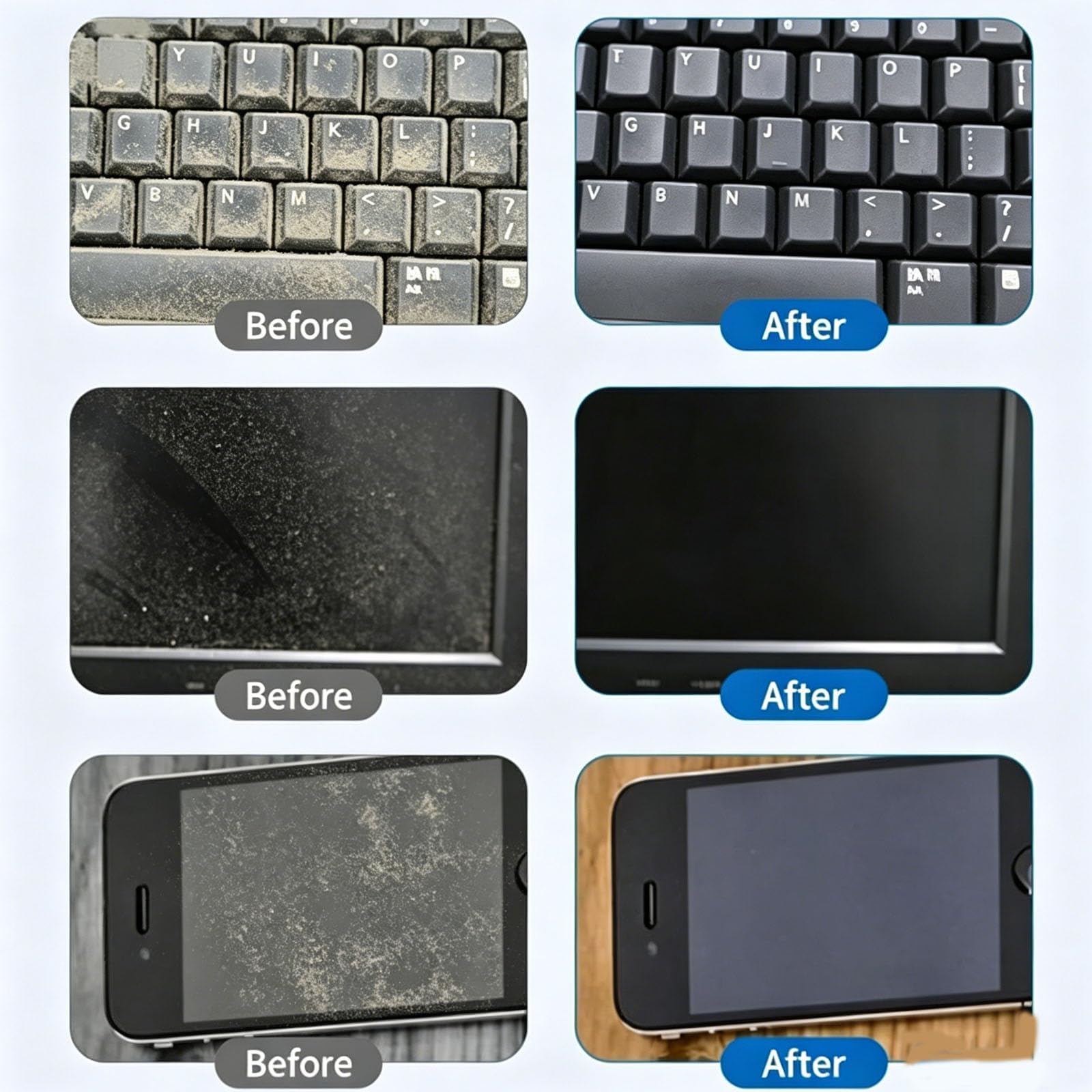 Schaumreiniger Für Tastatur Und Maus – Vielseitiger Schaumreiniger, Schnell Trocknendes Und Rückstandsfreies Trockenreinigungsmittel, Für Laptop/Mauspad (3 Packs)