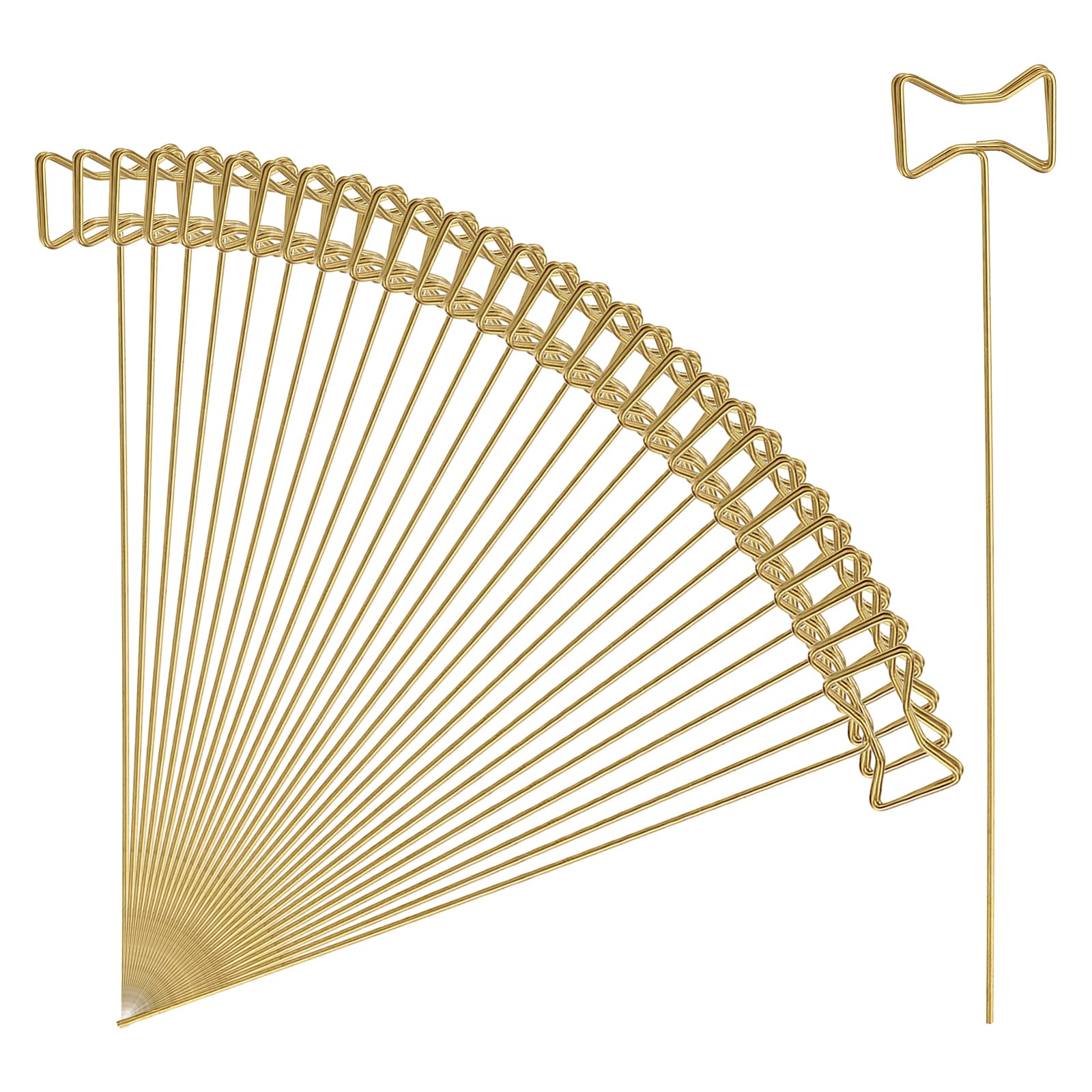 Supports de cartes de table uxcell en métal doré pour décoration de mariage x30