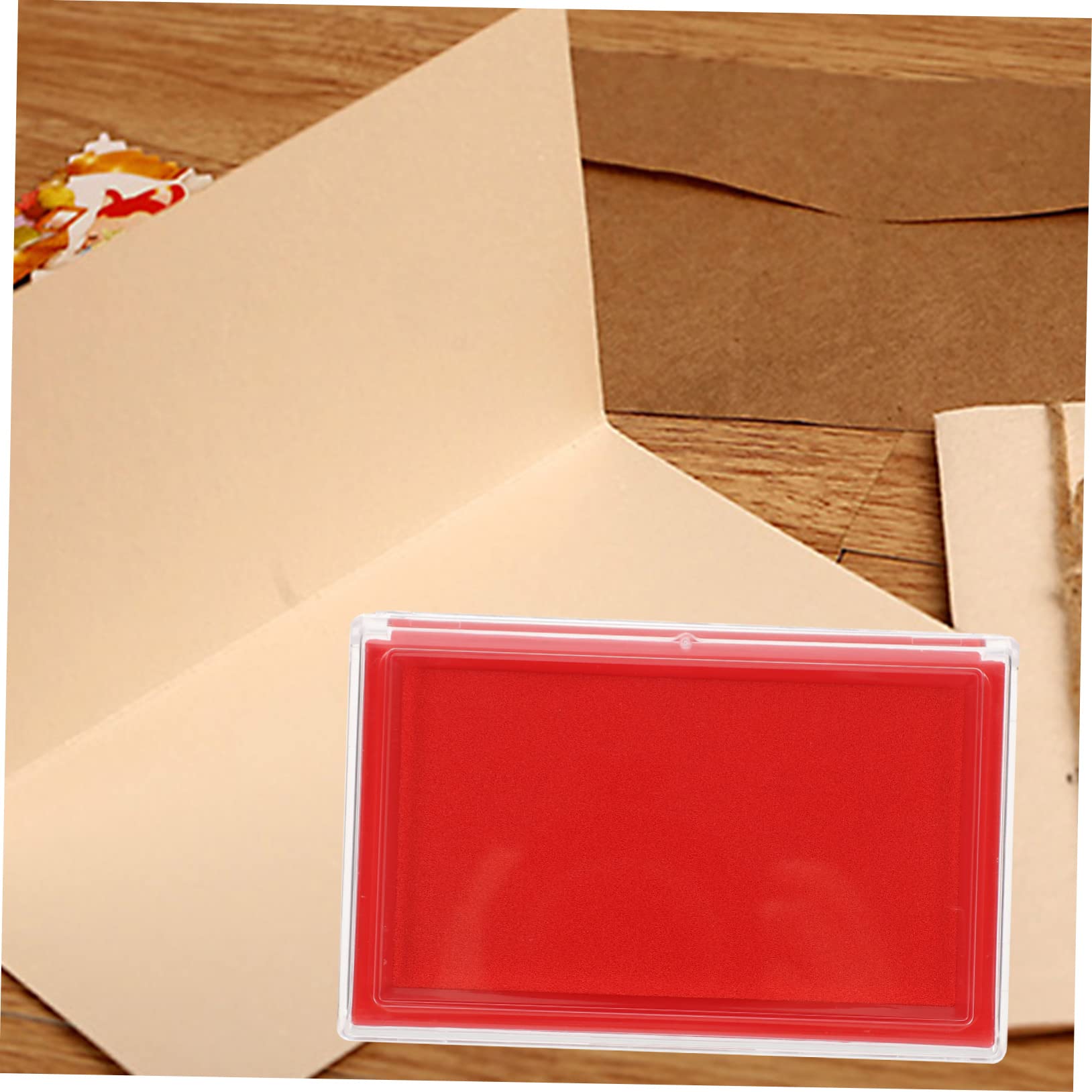 Lurrose 3pezzi Tampone per Inchiostro Portatile per Calligrafia e Arte Accessorio per Pittura con Superficie Facile da Pulire e Materiale Resistente per Uso Quotidiano