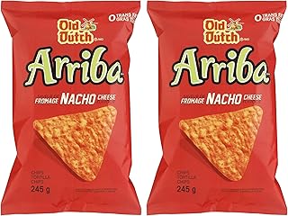 Old Dutch Chips Arriba Nacho Cheese 245g8.6oz, 2-Pack {Imported from Canada}, 245g8.6oz (Pack of 2)