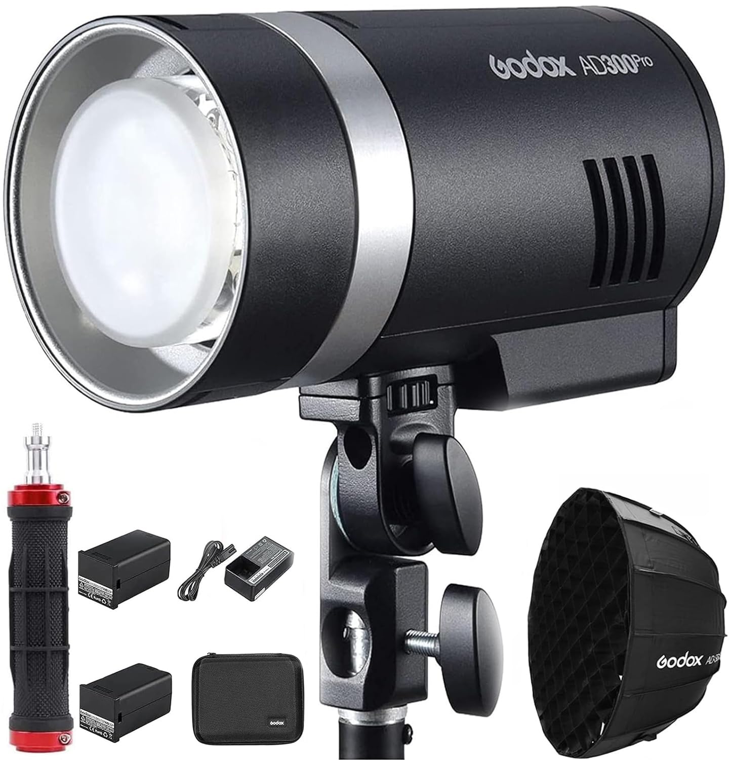 ゴドックス ad300Pro おまけ多数 Amazon.com : Godox AD300Pro Flash Kit | 300Ws Output, Portable