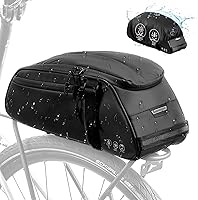 Vista 8 de WOTOW Bolsa reflectante para portaequipajes trasero, alforjas para sillín de bicicleta resistentes al agua para bicicletas Ebike, maletero