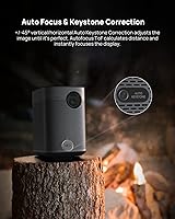 Vista 5 de XGIMI Proyector portátil Halo+ 1080P, 700 lúmenes ISO con altavoces Harman Kardon, corrección trapezoidal automática, enfoque automático, evitación