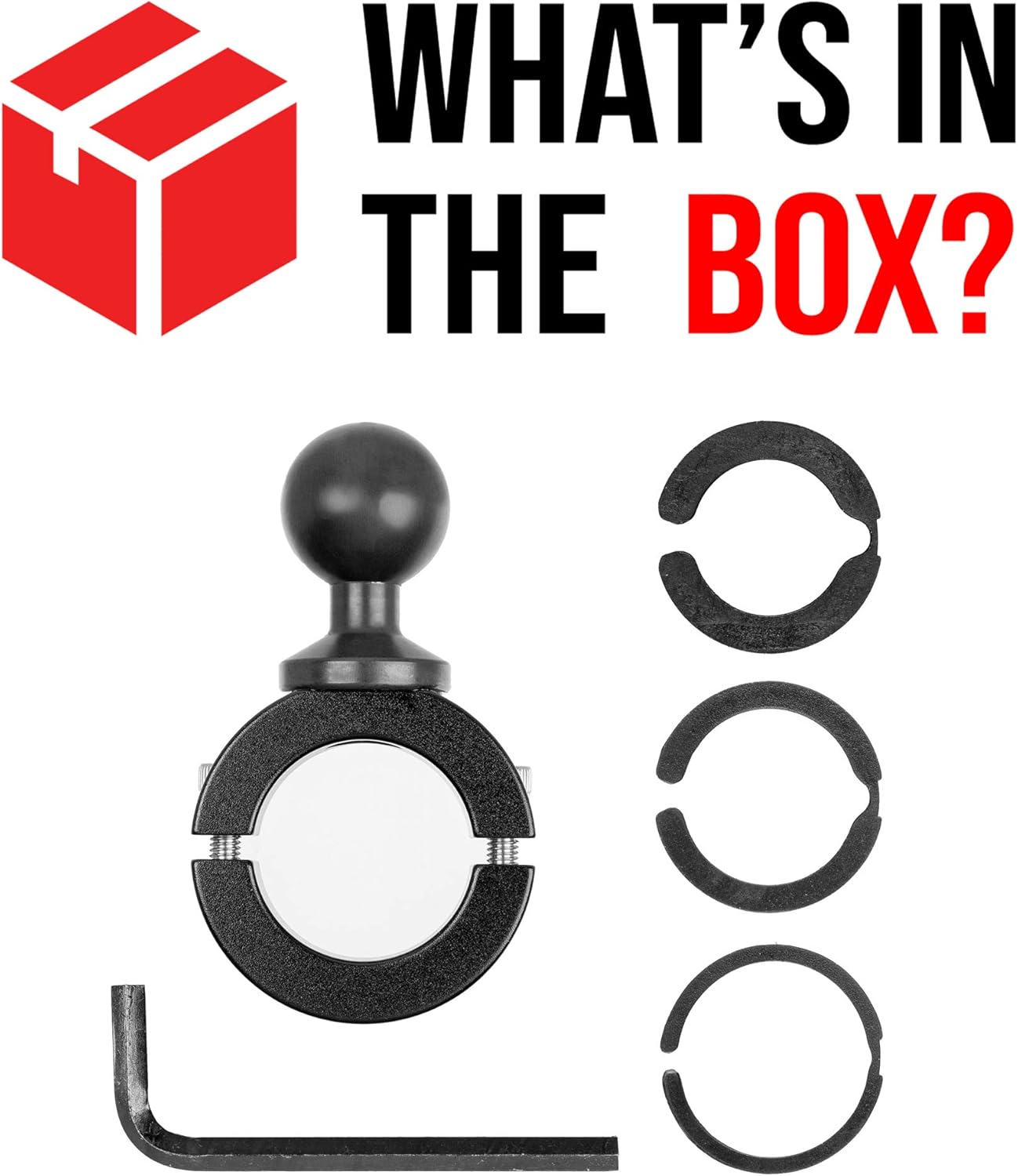 Hottest Sale Motorcycle bar Mount with 1 Ball. Metal Construction with Rubberized Coating on Ball. Compatible with RAM and 1 Ball Systems from Arkon, iBolt and More. Tackform Enterprise Series.