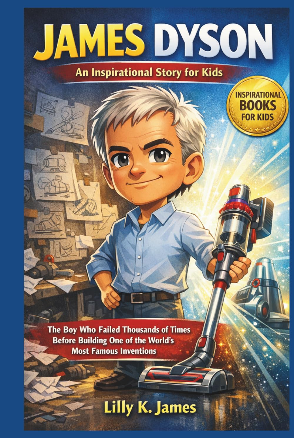 JAMES DYSON An Inspirational Story for Kids: The Boy Who Failed Thousands of Times Before Building One of the World’s Most Famous Inventions (An Inspirational Inventors Stories for Kids)