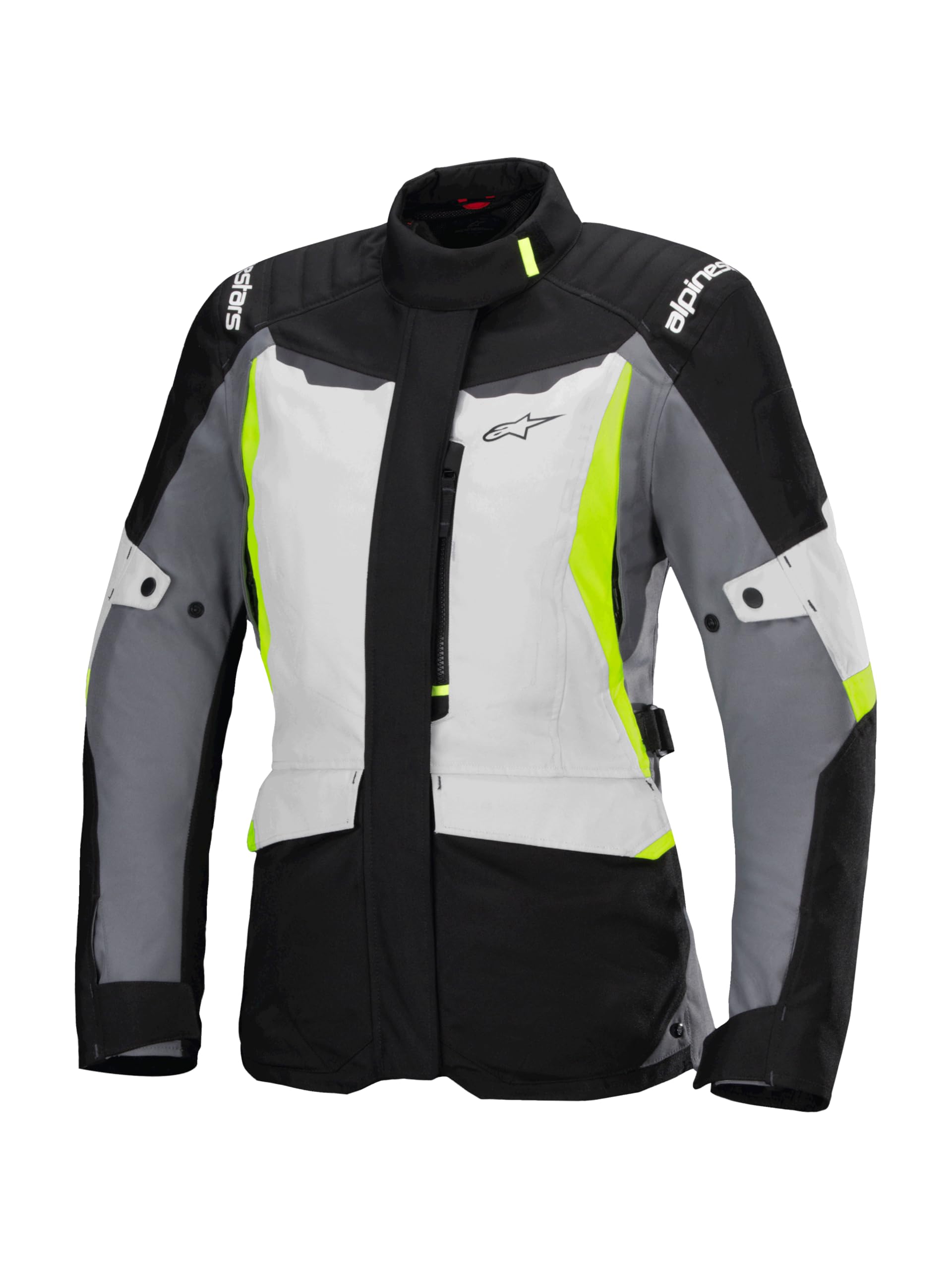 Alpinestars Stella ST-1 Waterproof Jacket XL, Ice Gray/Black/Yellow Fluo
