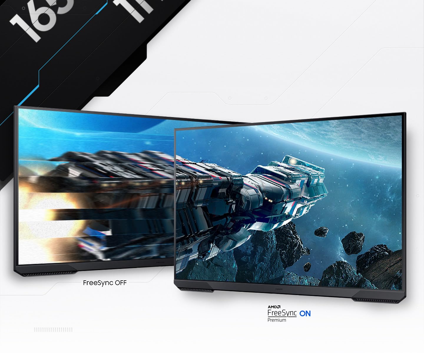 Samsung ODYSSEY G5 G51C 32'' 165Hz -1ms, Dalle VA, Résolution QHD 2,560 x 1,440, 3000 : 1, HDR10, AMD FreeSync Premium Pro, Display Port, USB & Pied Ajustable, HDMI