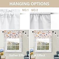 Vista 858 de Cenefas de cocina modernas con patrón de cobre marrón dorado para ventanas, cenefas opacas abstractas de marcas de arañazos y cortinas opacas