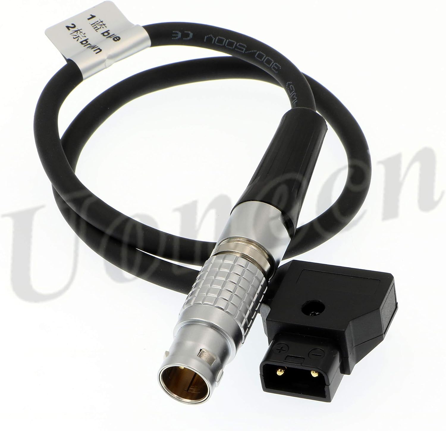 Uonecn MOVI PRO Power Adapter Cable D-tap to 2 pin Male for Anton Bauer Battery Plate