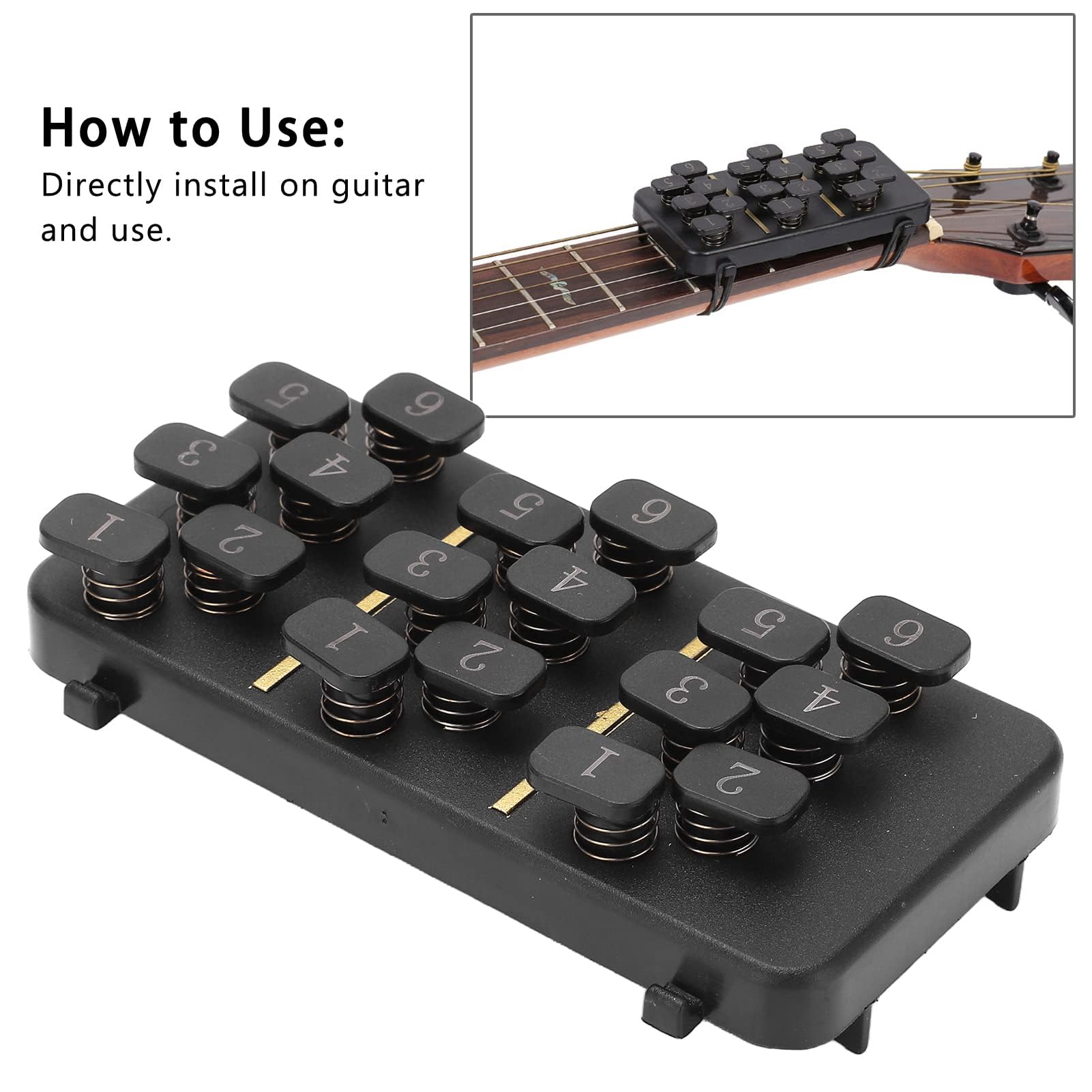 Guitar Chord Changer Tool Aid Système D'apprentissage Accord de Guitare Outils D'apprentissage Instrument de Musique Aides Pédagogiques pour Guitare Folk